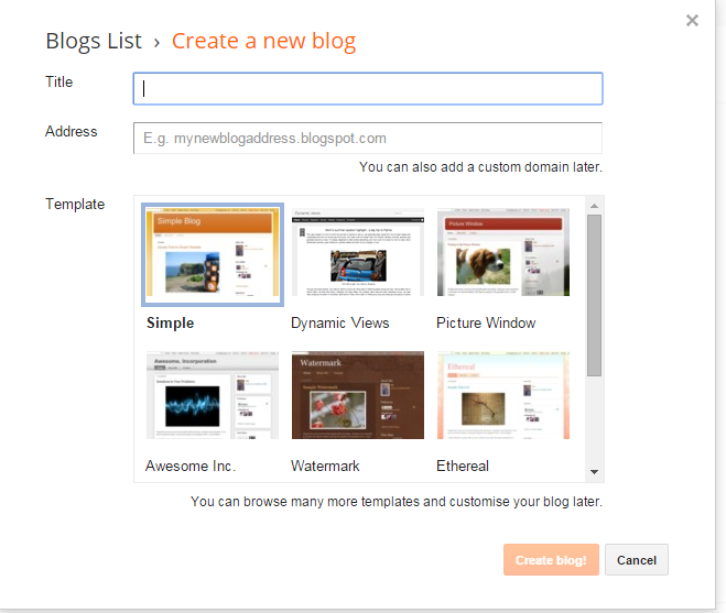 Blogger.com: Quick Start Guide and blogger seo tips