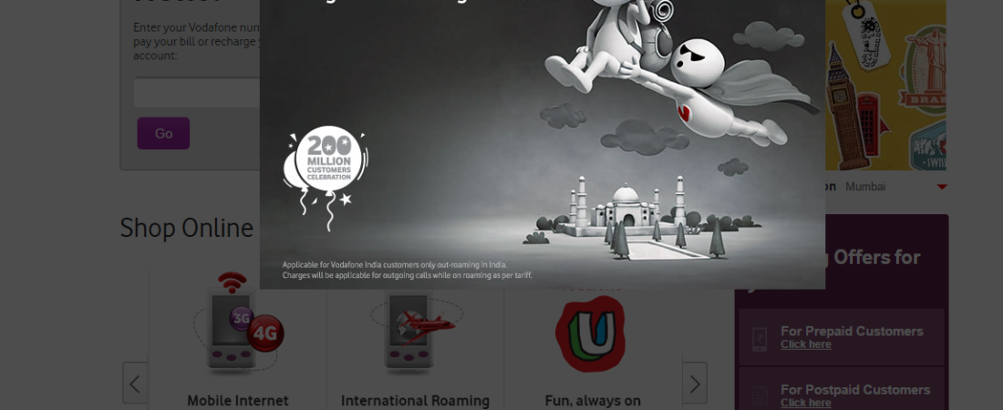 Vodafone internet pack