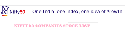 nifty 50 companies stock list